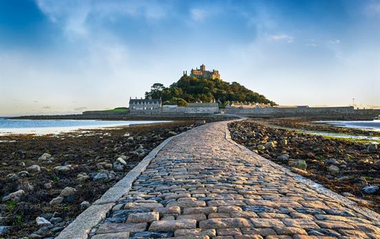 the majestic tidal island of St Michael's Mount