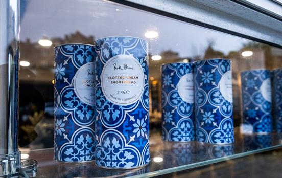 Visit celebrity chef, Rick Stein's seafront shops