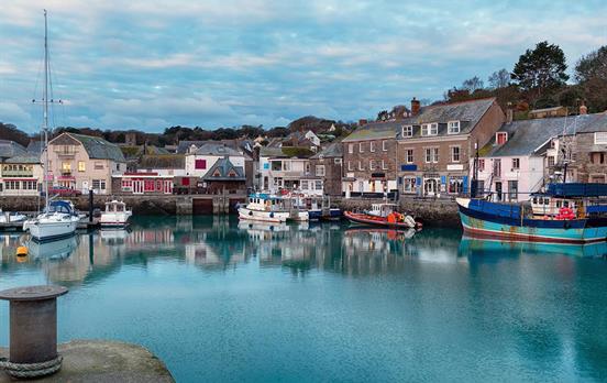 The quaint harbour town of Padstow