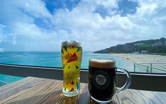Post walk Cornish pints!