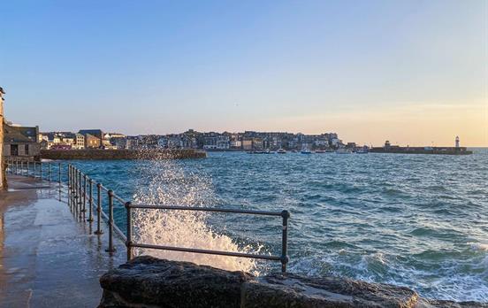 Crashing waves in St Ives