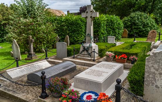 See Winston Churchill's grave