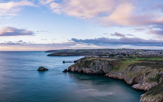 Evening coastal views