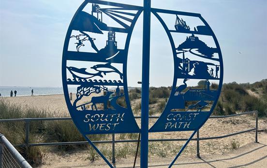 End of the South West Coast Path Sign