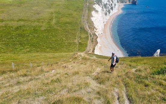 Classic Coast paths towards Durdle Door