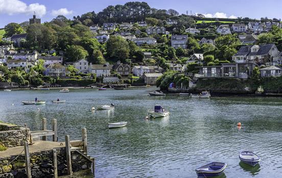 Die hübsche Fischerstadt Noss Mayo