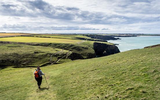 Trail path leaving Padstow