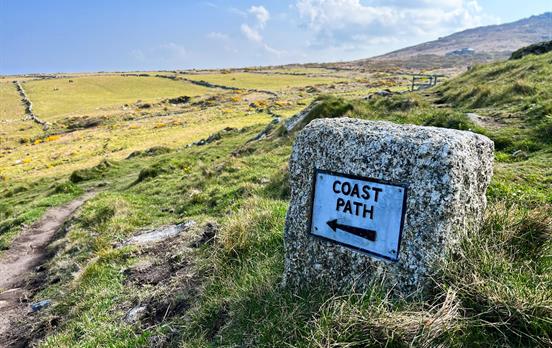Cute coast path signage
