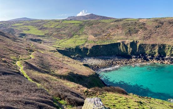 Path winding around the coast
