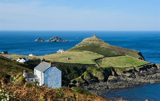 Cliff side walking on the South West Coast Path