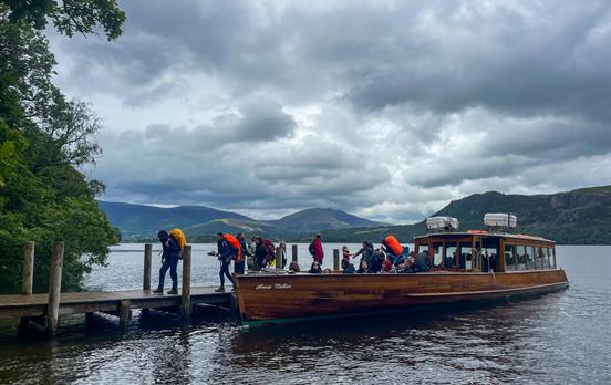 Small ferry boats on Derwentwater