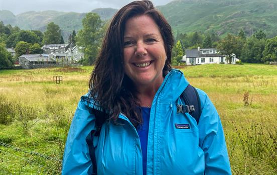 Jules from Macs Adventure out on the Cumbria Way