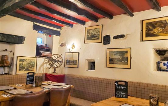 Pints in a traditional English pub