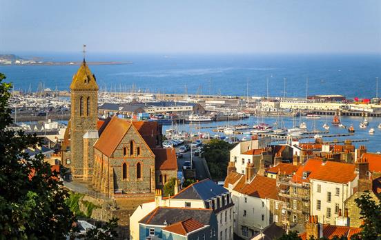 The lovely capital of Guernsey, St Peter's Port