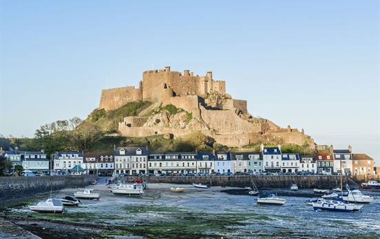 Mont Orguiel Castle, overlooking Gorey harbour