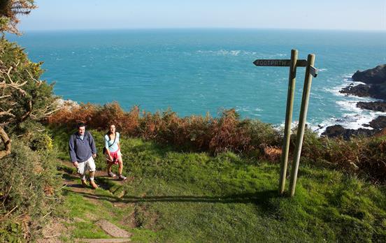 Coastal cliff walking