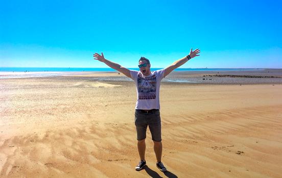 Spend the afternoon at the beach after your walk