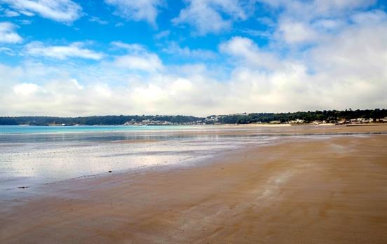 Be the first to lay footprints on golden beaches