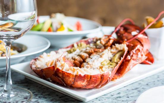 Indulge in the freshest local catch at dinner