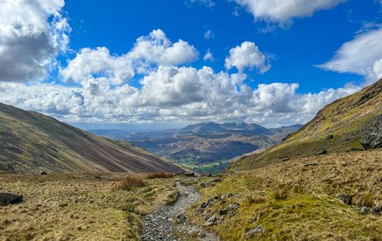 Sweeping views from the high routes on the C2C