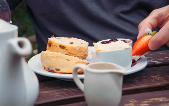 Indulge in many cream tea's while in the Cotswolds