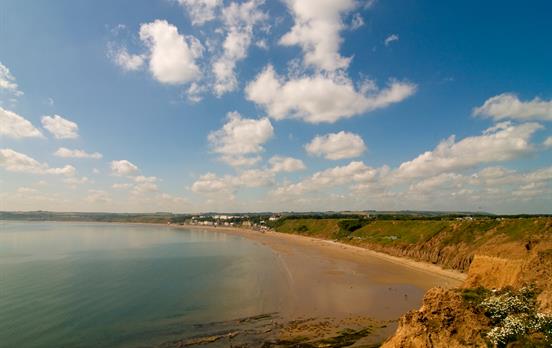 Follow the coastline all the way to Filey