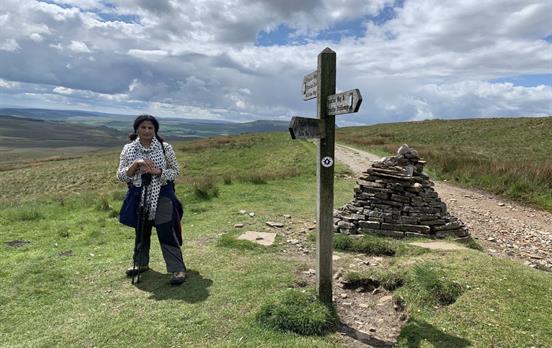 Walk through wide open moorlands