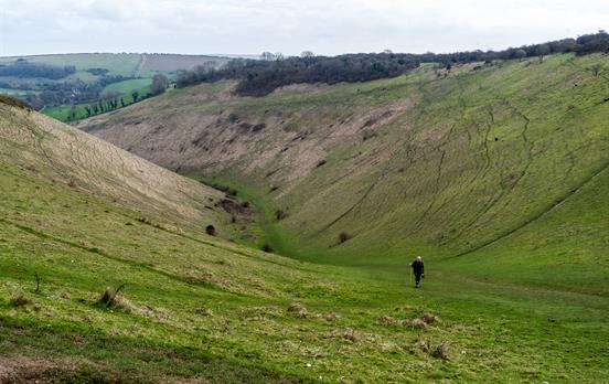 The V shaped valley of Devil&apos;s Dyke
