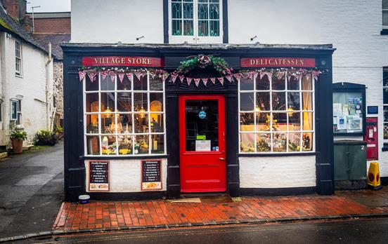 The quirky village store in Alfriston