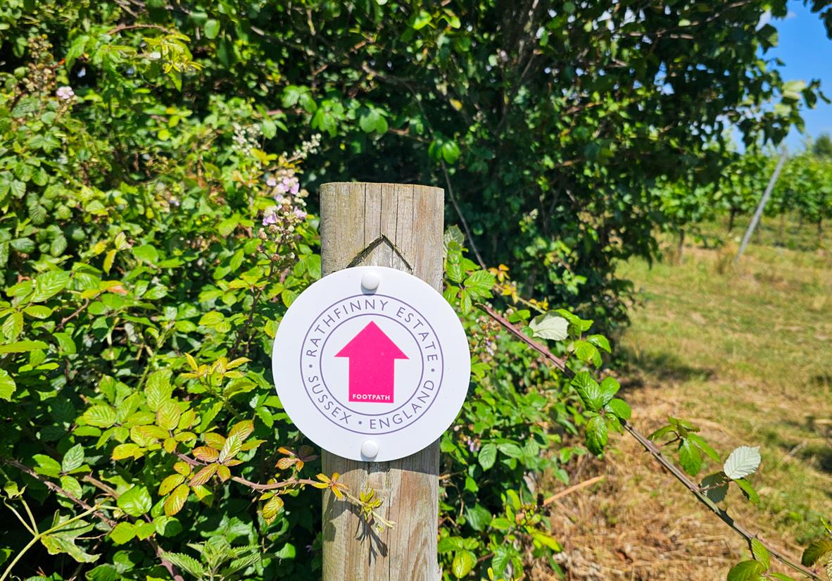 Rathfinny Wine Estate signage