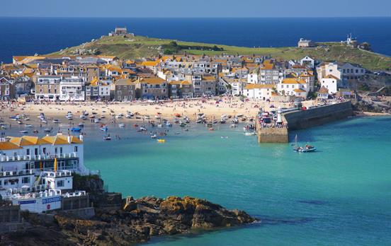 St Ives, a bustling fishing town