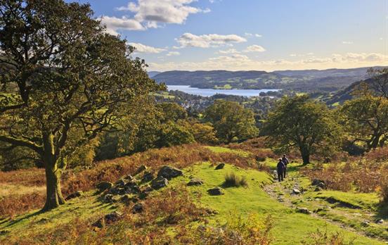 Views of the lakes from the hills