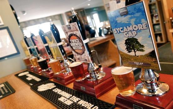 Enjoy local ales at the Twice Brewed Inn!