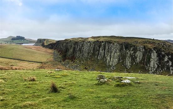 Walltown crags on the Hadrian wall