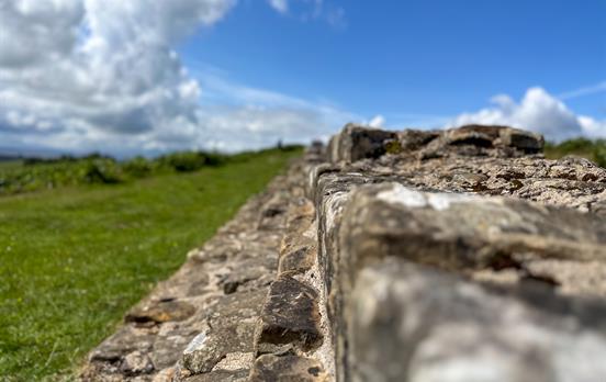Impressive section of intact wall