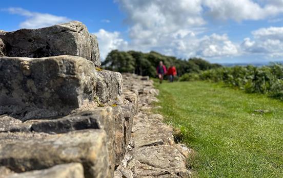 Impressive section of intact wall