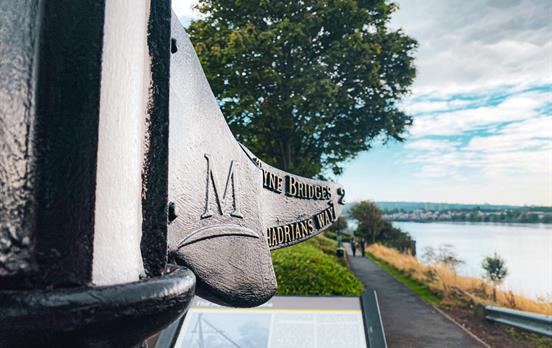 Sign along the Tyne