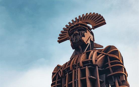 Segedenum Roman Fort scuplture