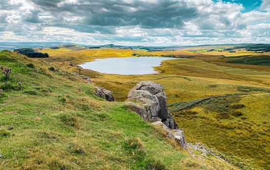 View over Bromlee Lough