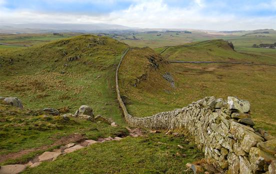 undulating hills of Hadrian's walle