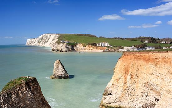 Freshwater Bay on the Isle of Wight coast