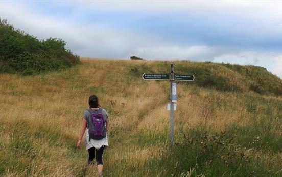 Waymarked routes on the Isle of Wight