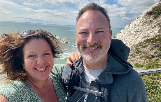 Windy at the top of the coastal trails