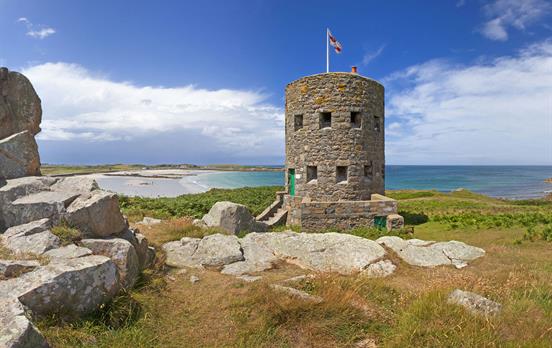 Military watchtowers at L'Ancresse