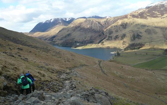 Walkers on the trails