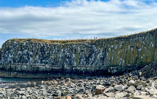 Rocky cliff faces