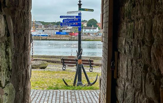 Cobbled streets in Berwick upon Tweed