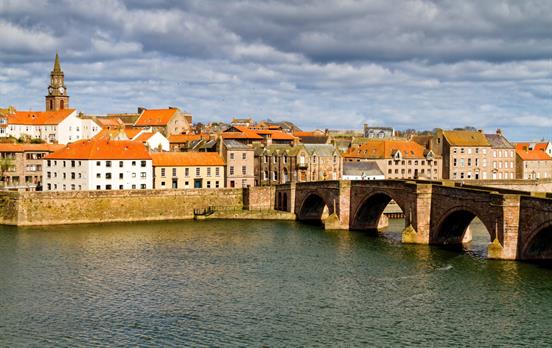The historic town of Berwick-upon-Tweed
