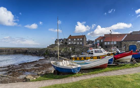The colourful fishing village of Craster