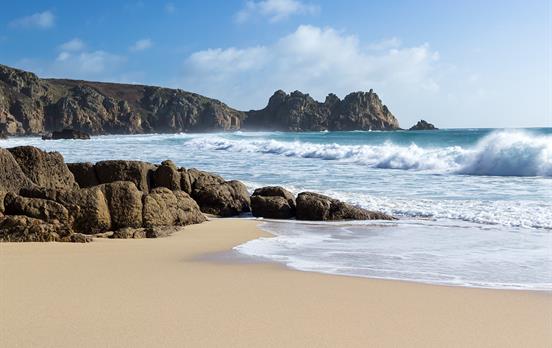 Porthcurno beach